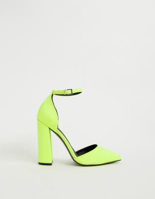 asos design pebble pointed high heels