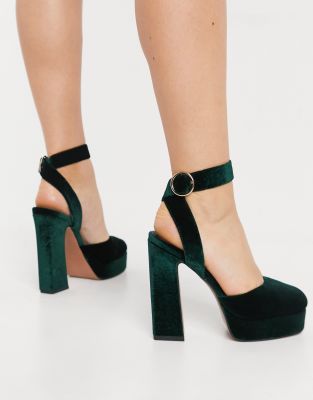 forest green heels