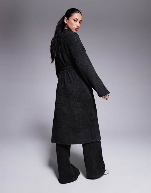 ASOS DESIGN - Peignoir confort - Noir, 4 de 4