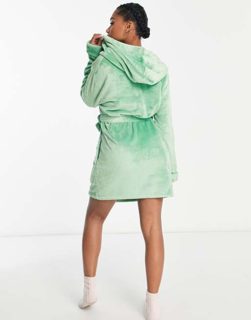 ASOS DESIGN Peignoir court en polaire ultra douce Vert