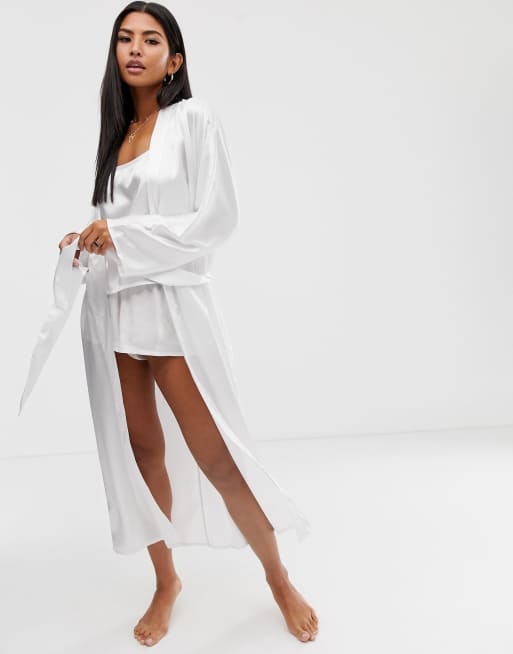 ASOS DESIGN Peignoir pyjama en satin