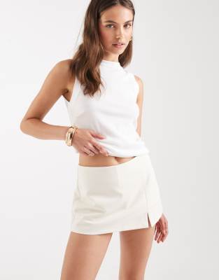 pelmet mini skort in lemon - part of a set-Yellow