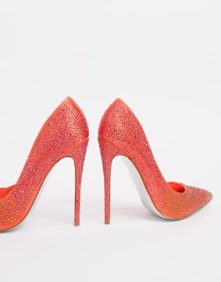 asos orange shoes