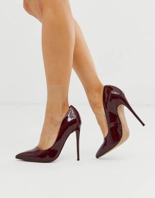 oxblood court shoes