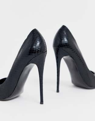 asos black pumps