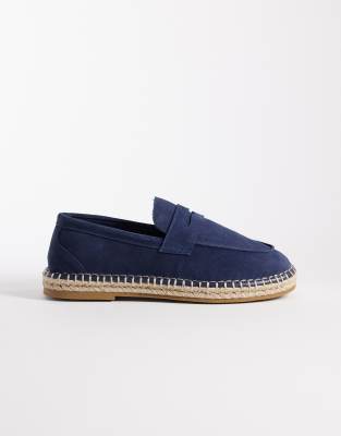  penny loafer espadrilles  suede
