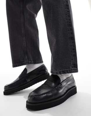  penny loafer  leather