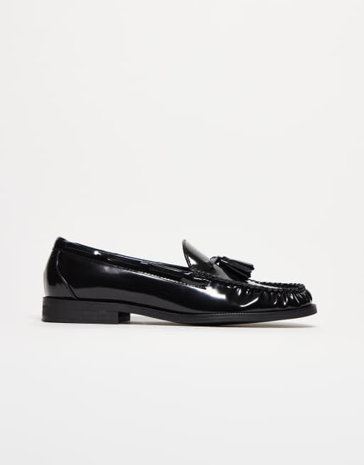 ASOS DESIGN – Penny-Loafer in Schwarz mit Quastendetail, 3 von 3