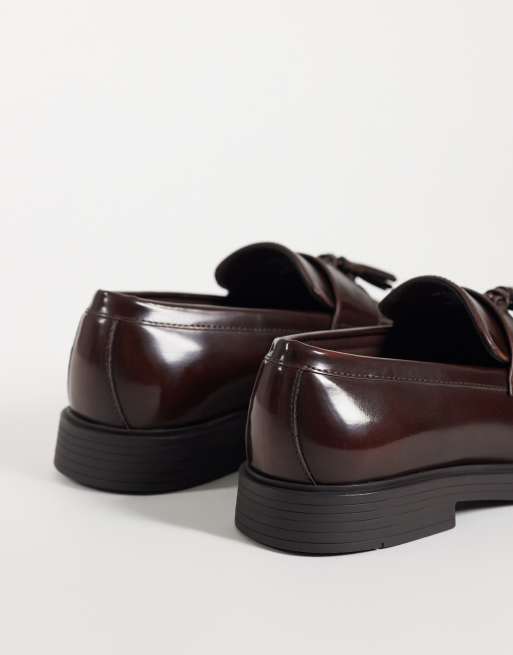 ASOS DESIGN penny loafer with tassel in brown, 5 of 5