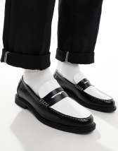 ASOS DESIGN gray suede loafers with tassels