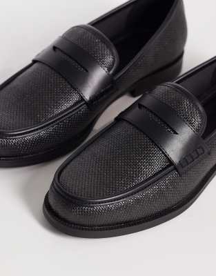  penny loafers  embossed texture