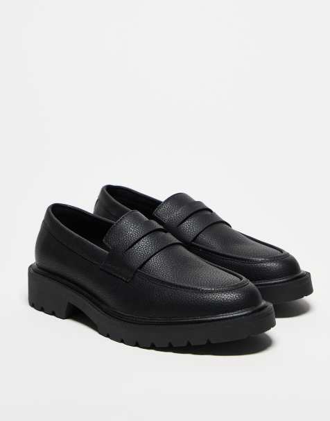 ASOS DESIGN penny loafers in black - view 1