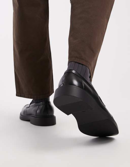 ASOS DESIGN penny loafers in black, 2 of 4