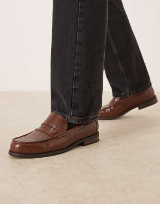  penny loafers  faux croc