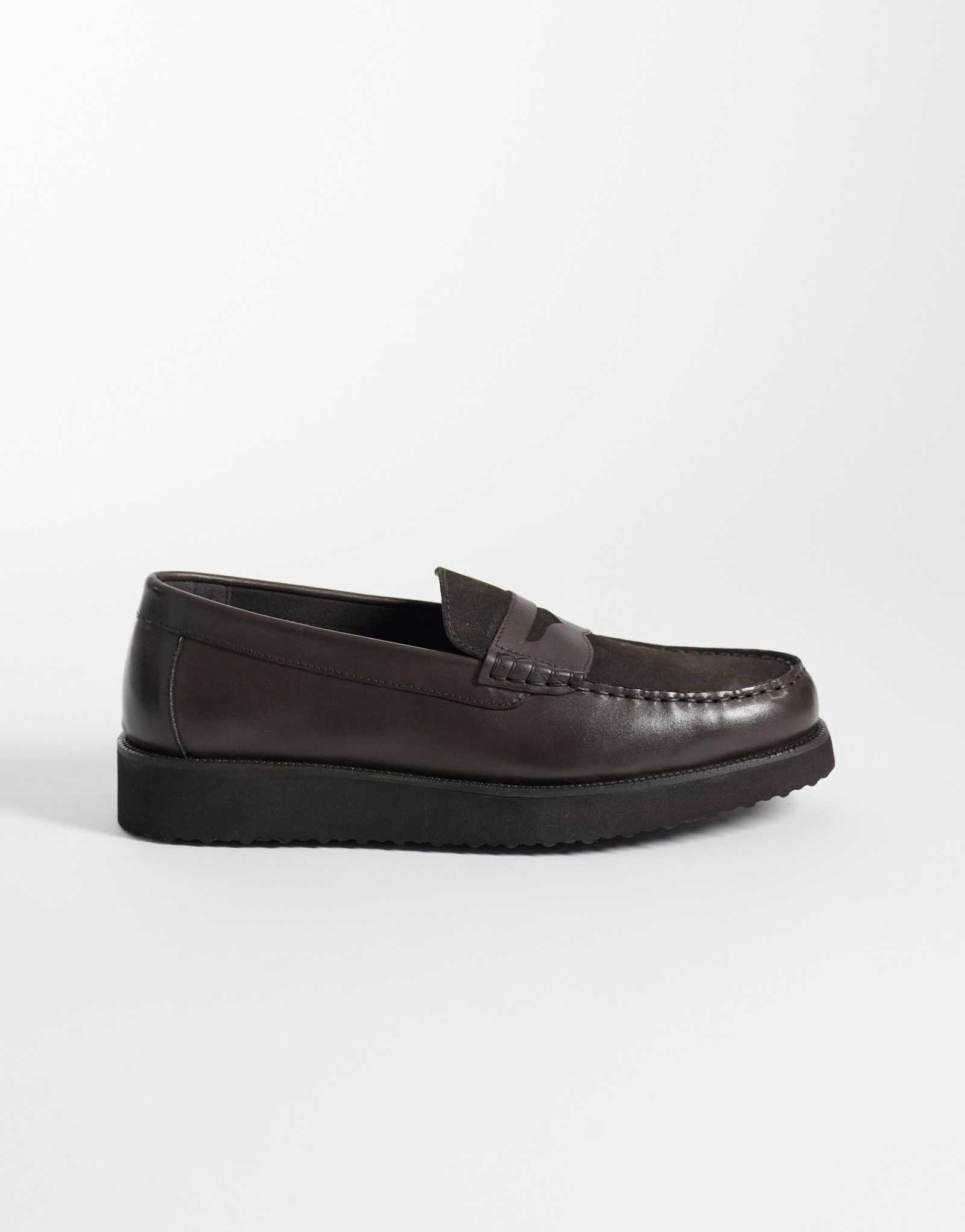 Мужские лоферы ASOS Design Penny, коричневые