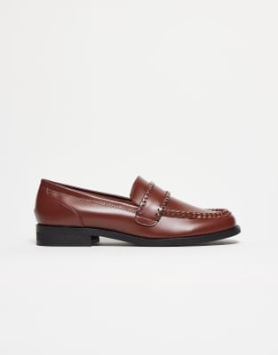  penny loafers  with weave detail
