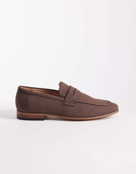 ASOS DESIGN penny loafers in brown - view 1