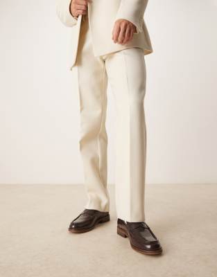 Asos Design Penny Loafers In Red