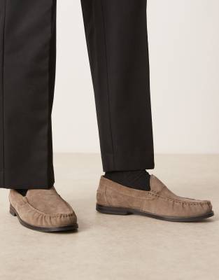 Asos Design Penny Loafers In Black