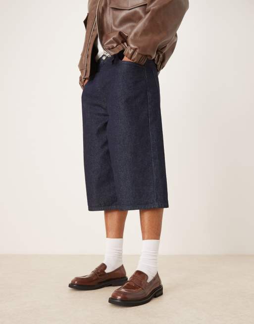 ASOS DESIGN penny loafers in tan leather