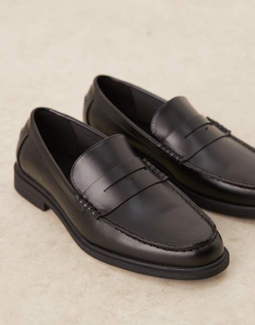 ASOS DESIGN - Penny loafers in zwart, 4 van 4