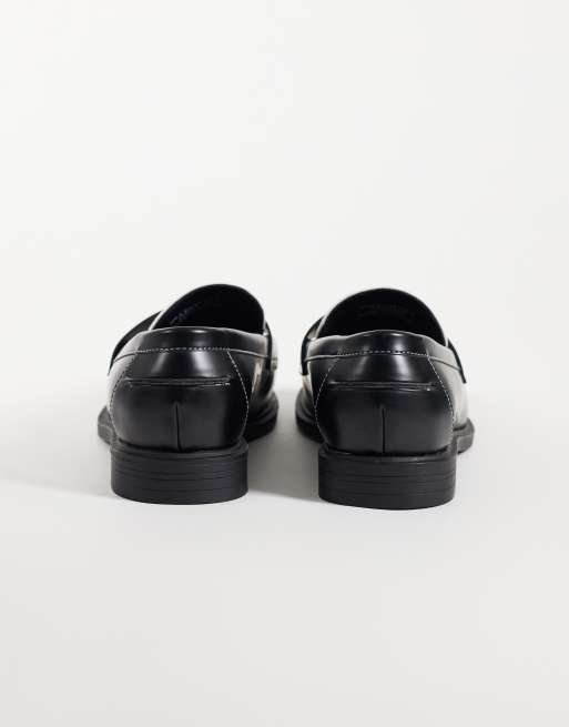 ASOS DESIGN penny loafers med grafisk motiv i sort og hvid, 5 af 5