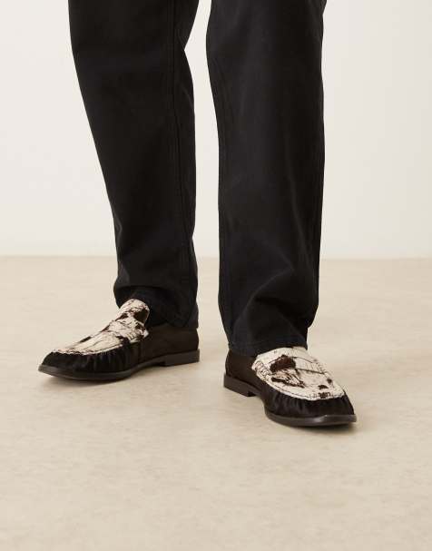 ASOS DESIGN - Penny loafers van koeienhaar - view 1