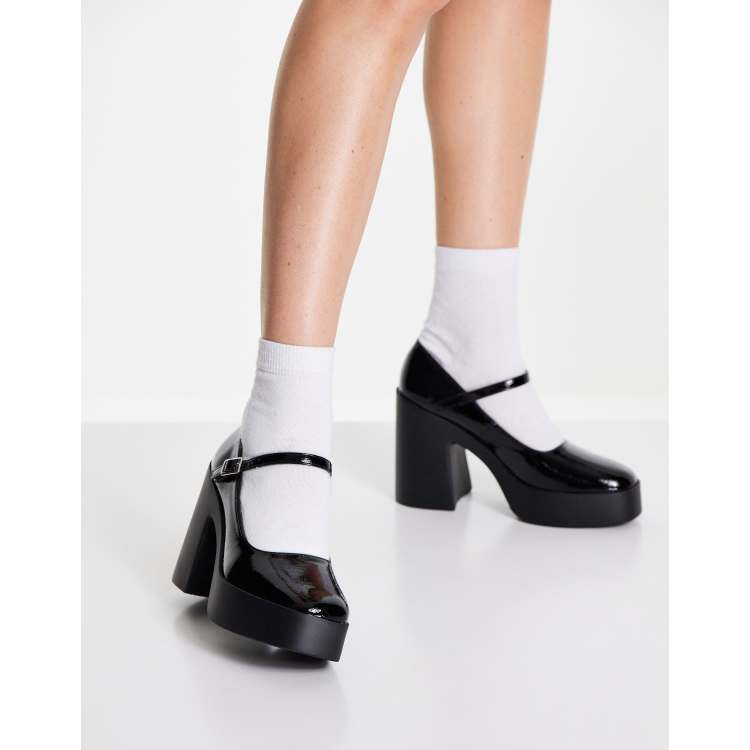 Mary jane shoes chunky on sale heels