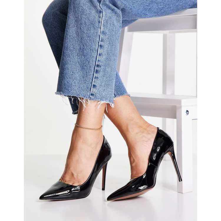 Pointed on sale patent heels