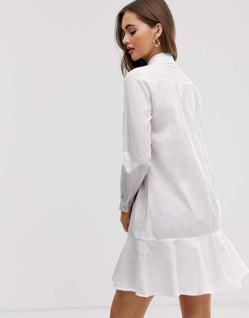 Asos peplum store shirt dress