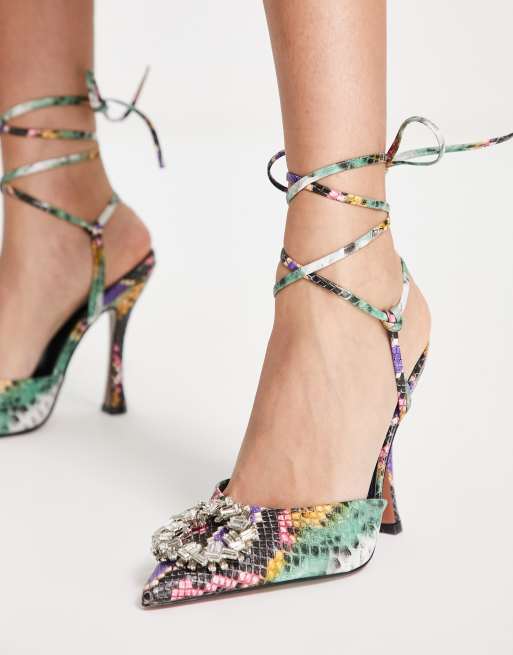 Asos snake store print shoes