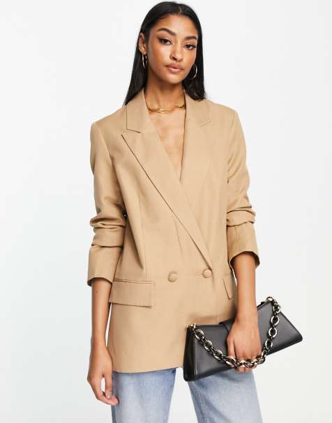 Womens deals blazer tan