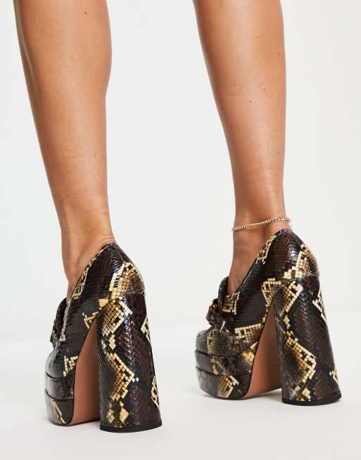 Asos snake print shoes online