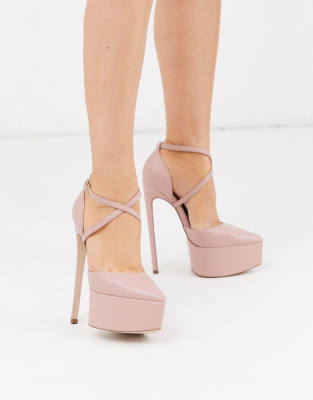 beige stiletto heels