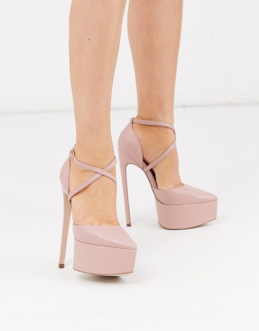 asos tan heels