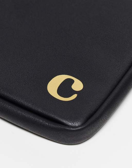 ASOS DESIGN Personalisierbare Laptop Hulle in Schwarz mit Initiale C ASOS