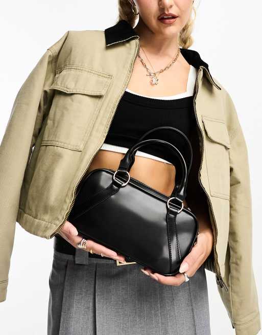 ASOS DESIGN Petit sac bowling avec poign e Noir ASOS