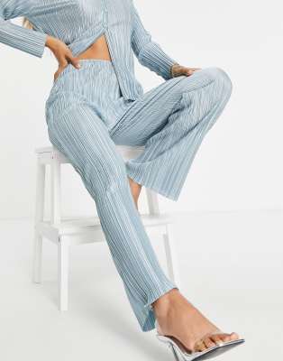 ASOS DESIGN Petite 90s jersey plisse suit pants - part of a set