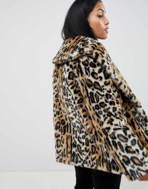 Asos Petite Asos Design Petite Hooded Faux Fur Coat, $49, Asos