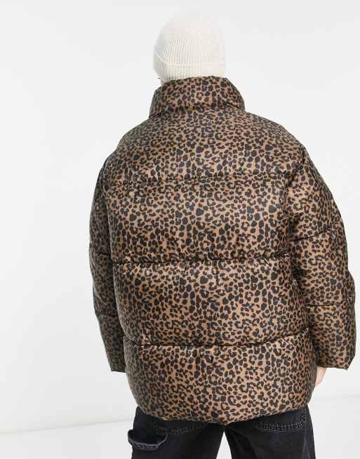 ASOS DESIGN Petite animal print puffer jacket ASOS