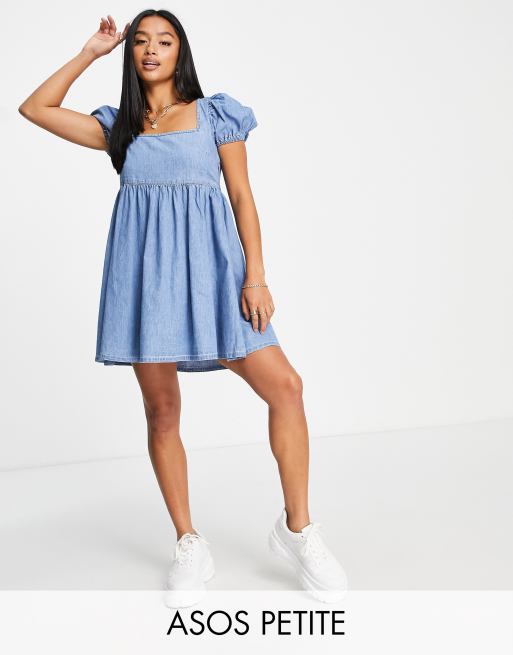 Asos petite denim dress on sale