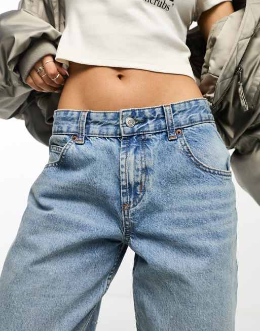 ASOS DESIGN Petite baggy jeans in light blue, 3 of 5