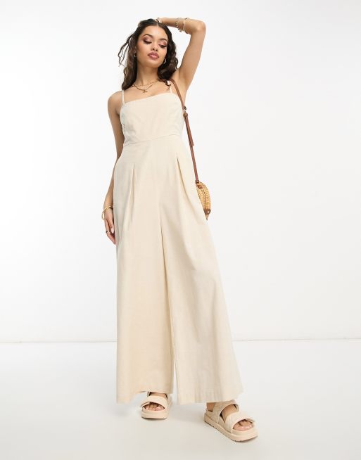 Linen store jumpsuit asos