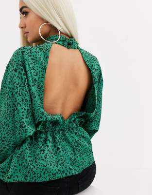 green batwing top