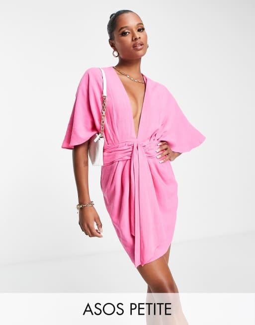 Tie front outlet kimono gown