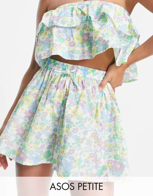 ASOS DESIGN Petite ruffle beach set in floral print, 2 of 2