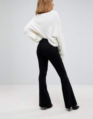 ASOS DESIGN Petite bell flare jeans in 