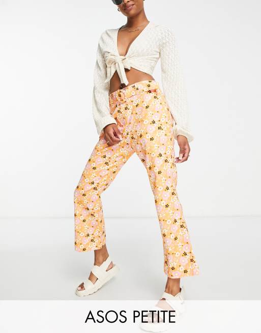 Patterned cropped store pants