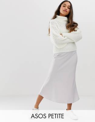 asos silk midi skirt