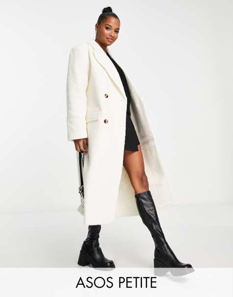 Long white clearance women's coat